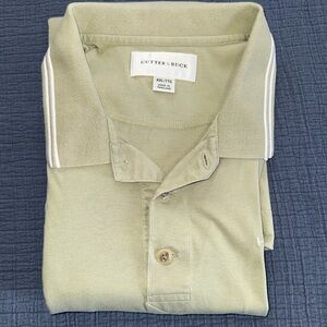 CUTTER & BUCK  Men's Green Golf Shirt 100% Pima Cotton Size XXL (214)